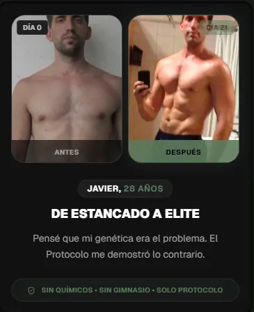 Resultado de Javier antes y después