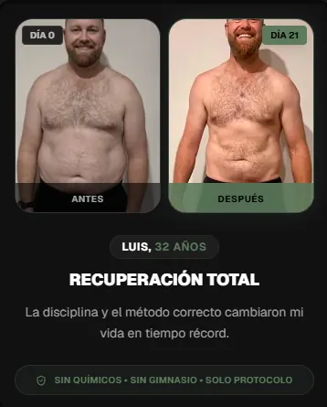 Resultado de Luis antes y después